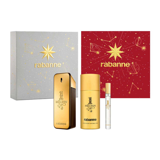 RABANNE
One Million Navidad Estuche 3 Piezas Hombre EDT 100ml + Desodorante 150ml + Miniatura 10ml