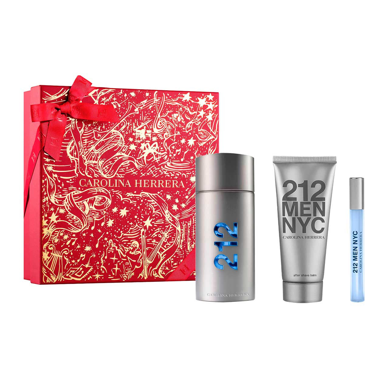 CAROLINA HERRERA

212 Men Navidad Estuche 3 piezas Hombre EDT 100ml + After Shave 100ml + Miniatura 10ml